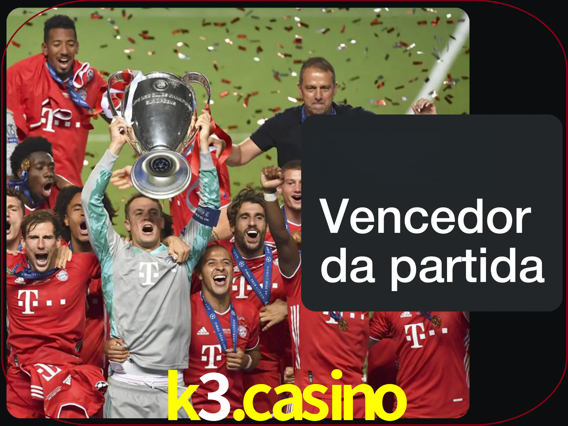 Aposte no vencedor e ganhe uma grande quantia de dinheiro.
